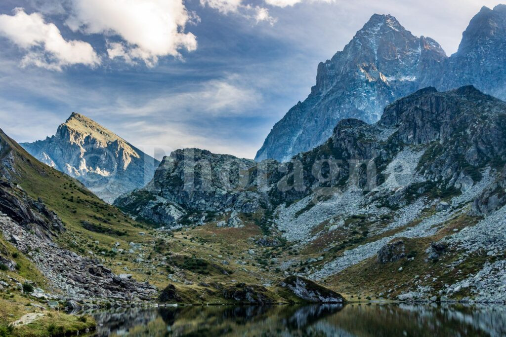 Monviso from Lake Fiorenza