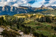 Paysage dolomitique vers Cortina d'Ampezzo