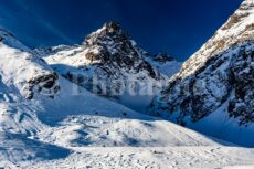 Le groupe de la Grande Ruine en hiver