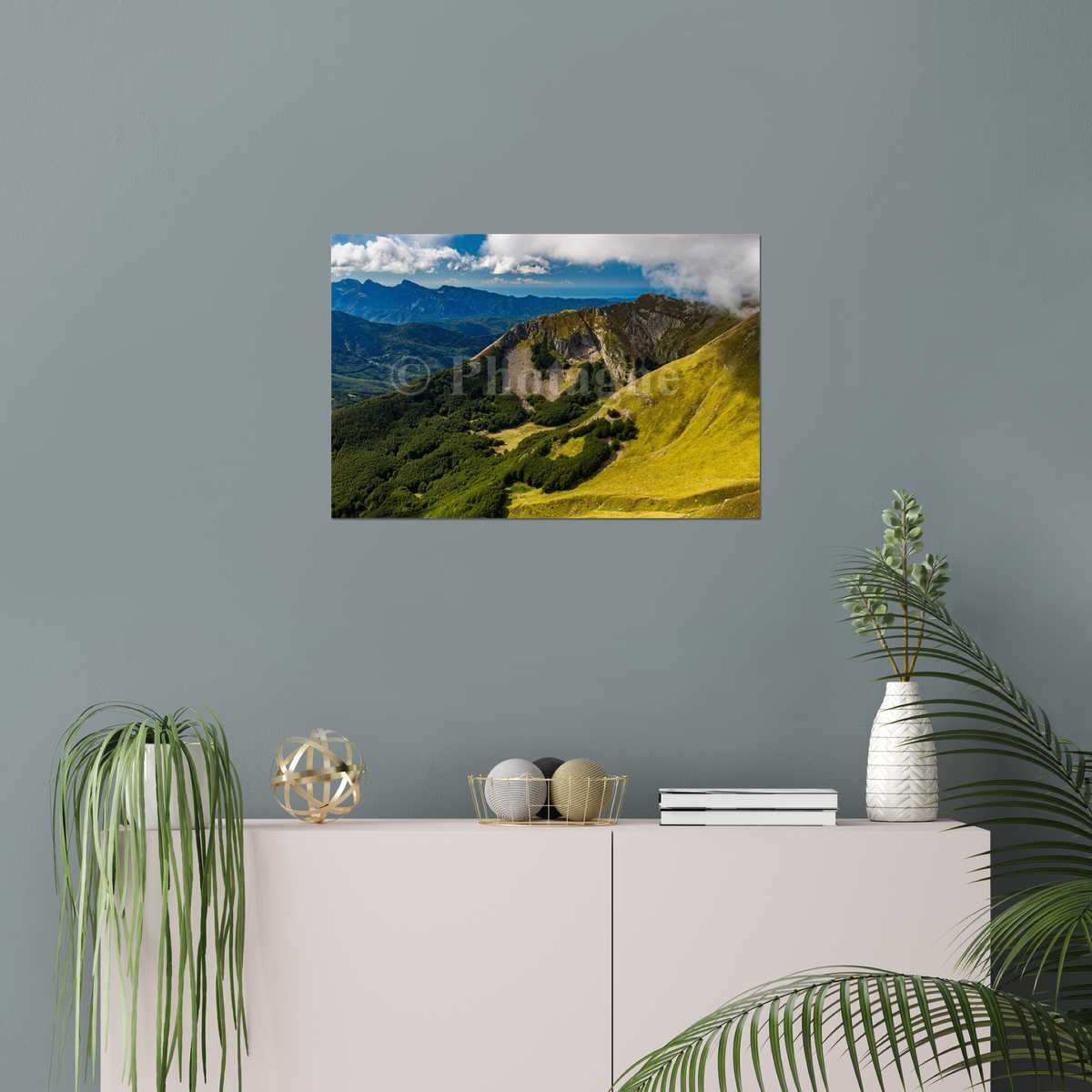 Cesnavas Stampe Moderne su Tela Colorata. Quadro Esplosione di Colori su  Sfondo Scuro per Decorazione Murale Ufficio Soggiorno 60x108cm Cornice d'oro